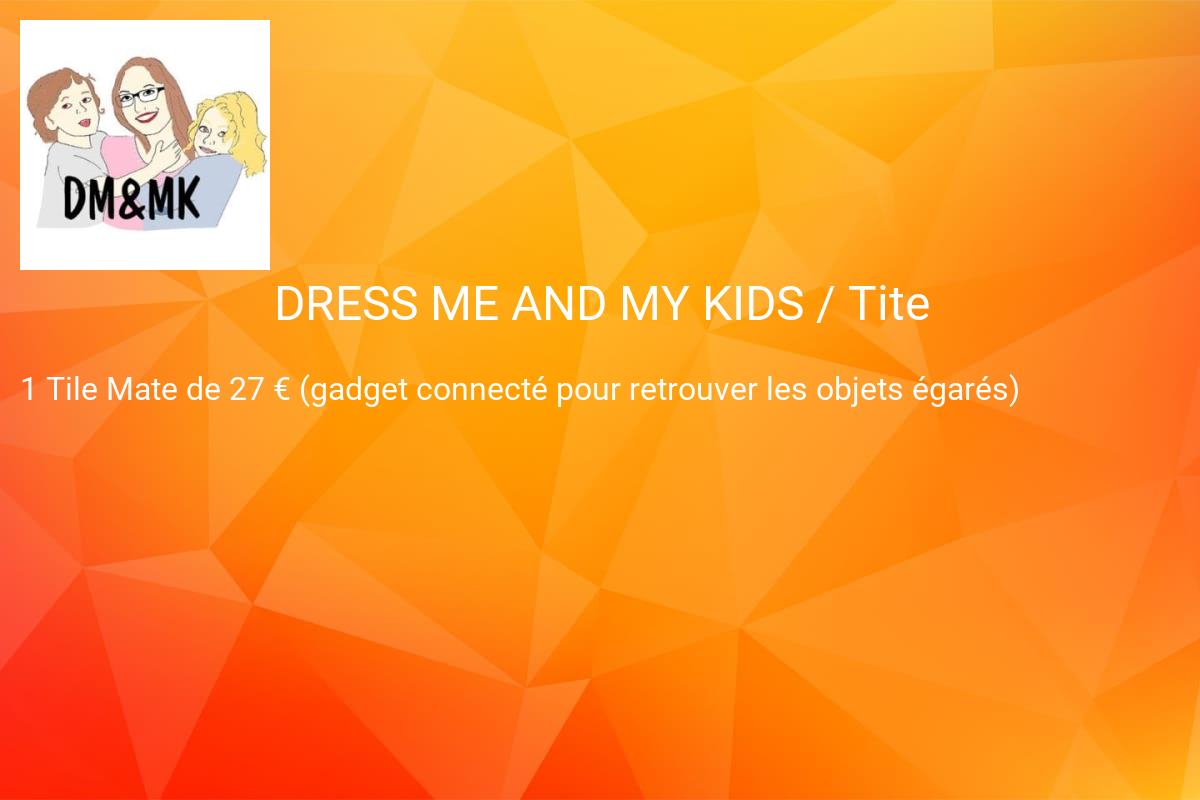 jeux concours DRESS ME AND MY KIDS