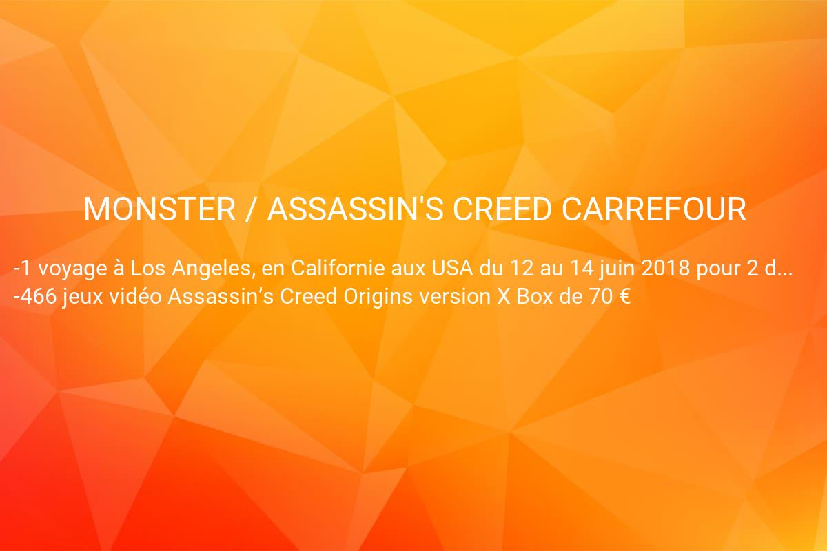 jeux concours MONSTER ENERGY