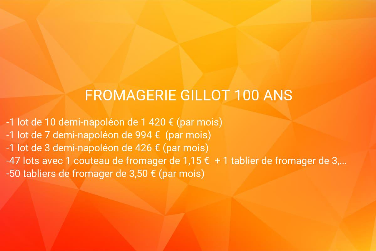 jeux concours FROMAGERIE GILLOT