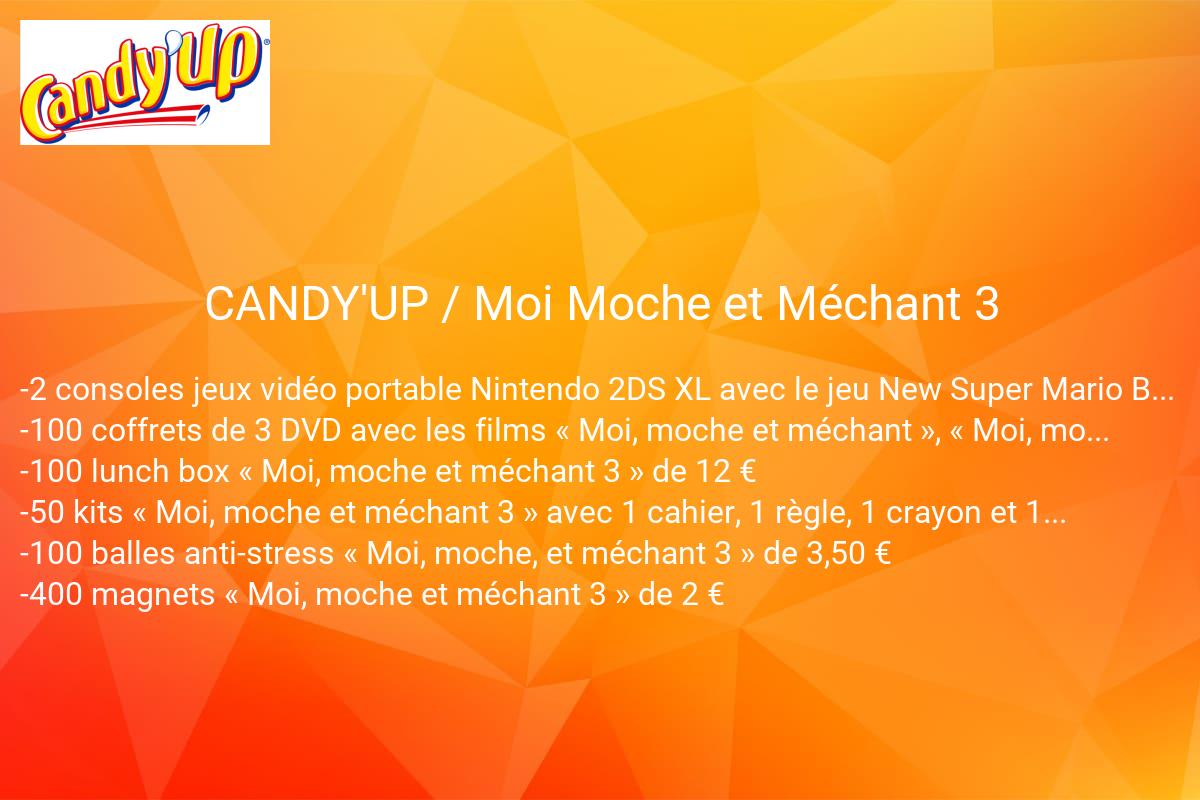 jeux concours CANDY'UP