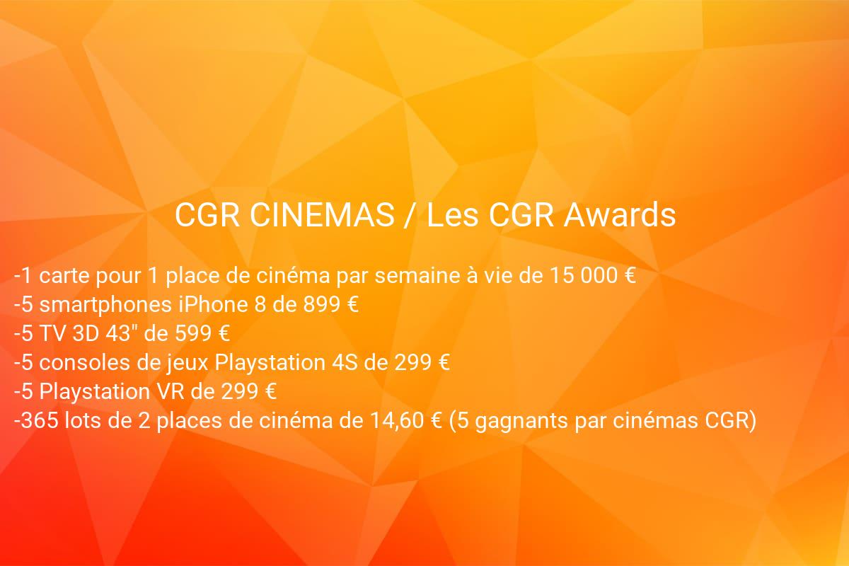jeux concours CGR CINEMAS