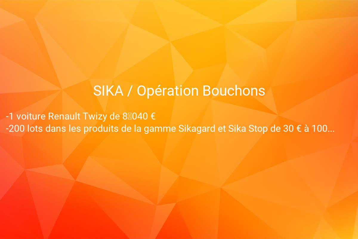 jeux concours SIKA