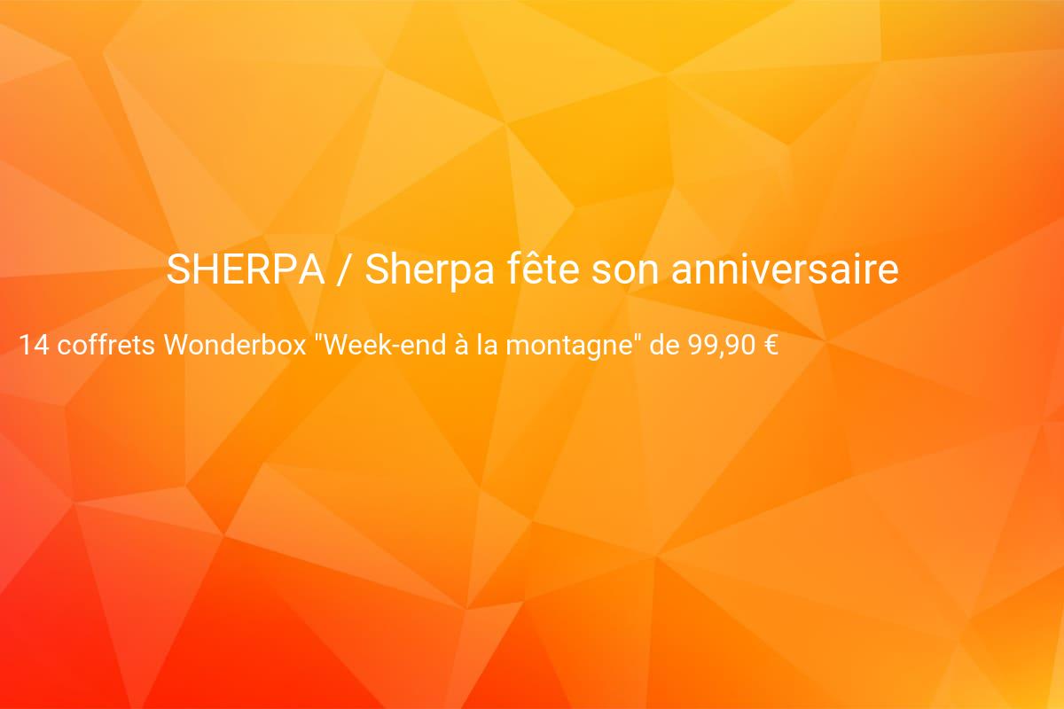 jeux concours SHERPA