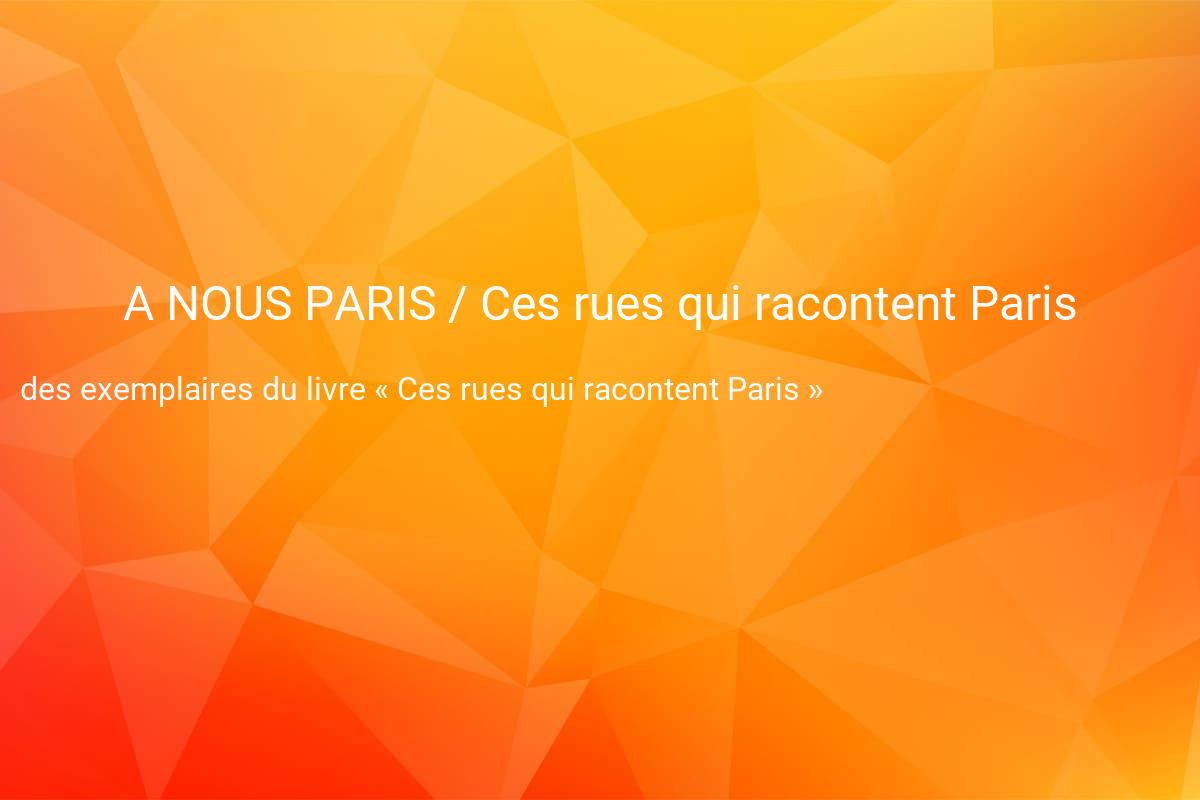 jeux concours A NOUS PARIS