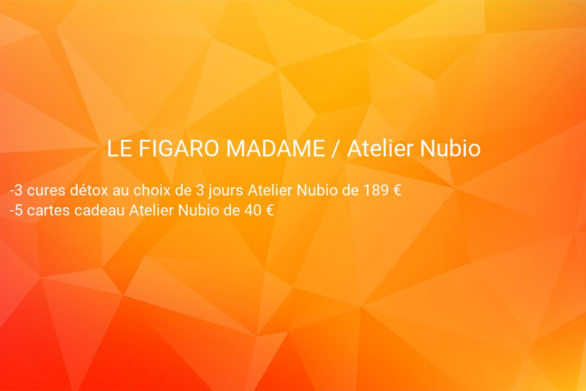 jeux concours MADAME LE FIGARO