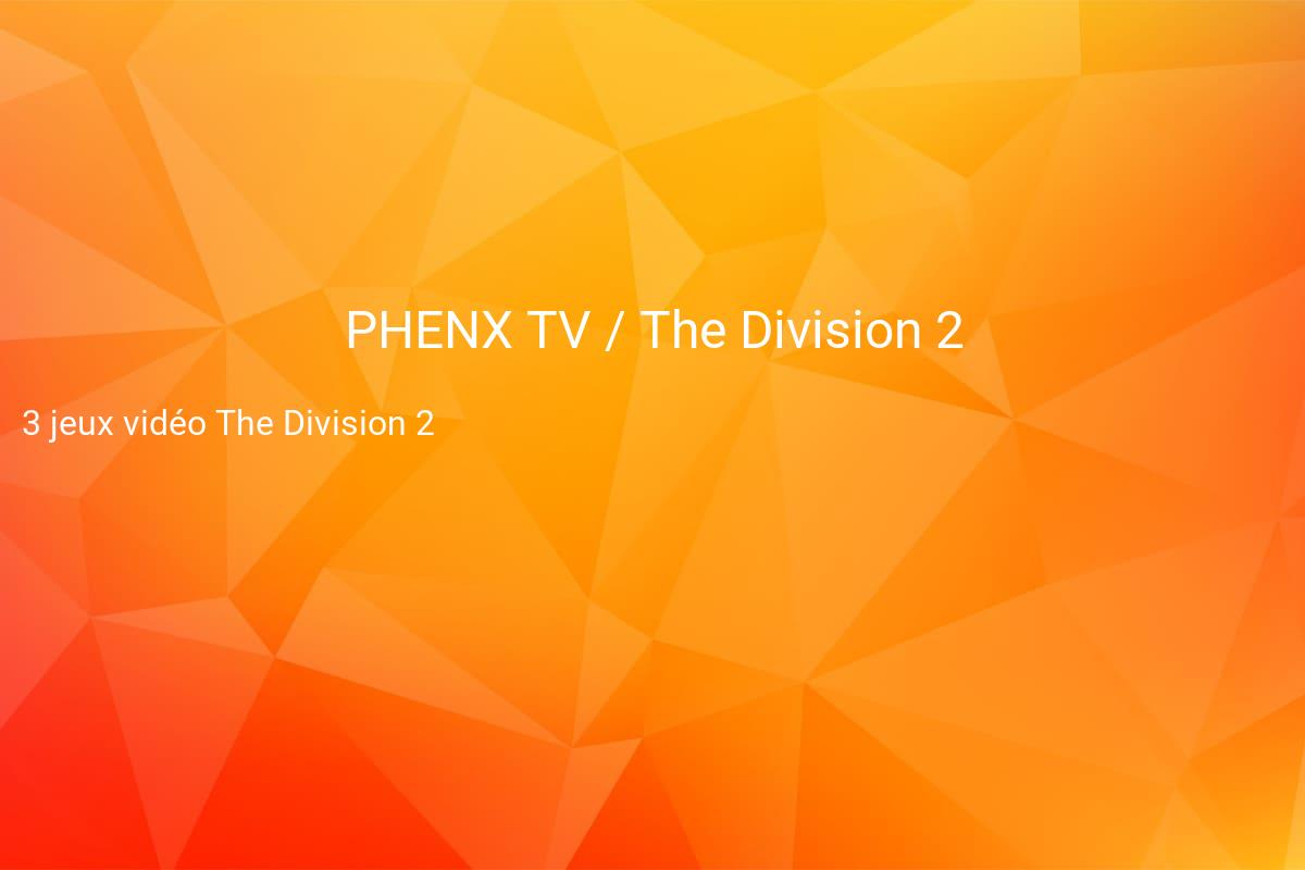 jeux concours PHENX TV