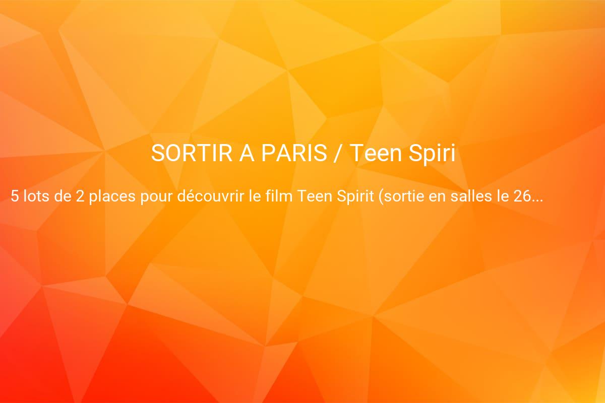 jeux concours SORTIR A PARIS