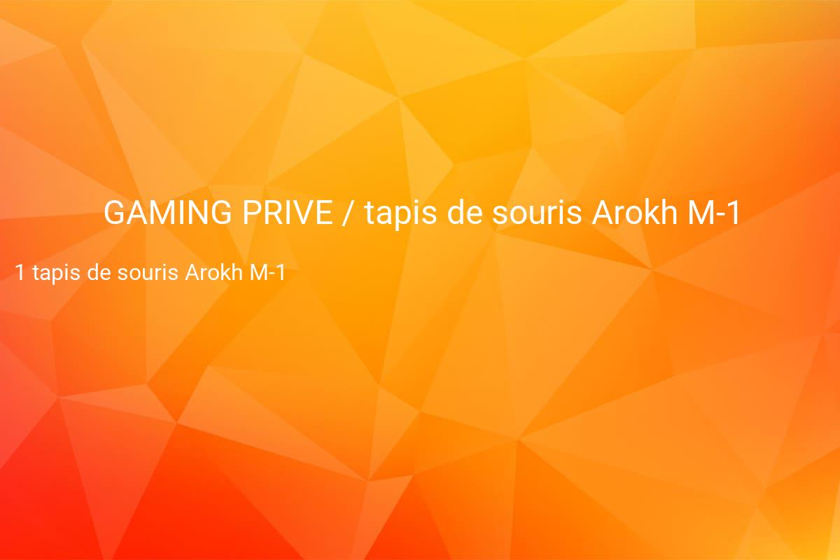 jeux concours GAMING PRIVE