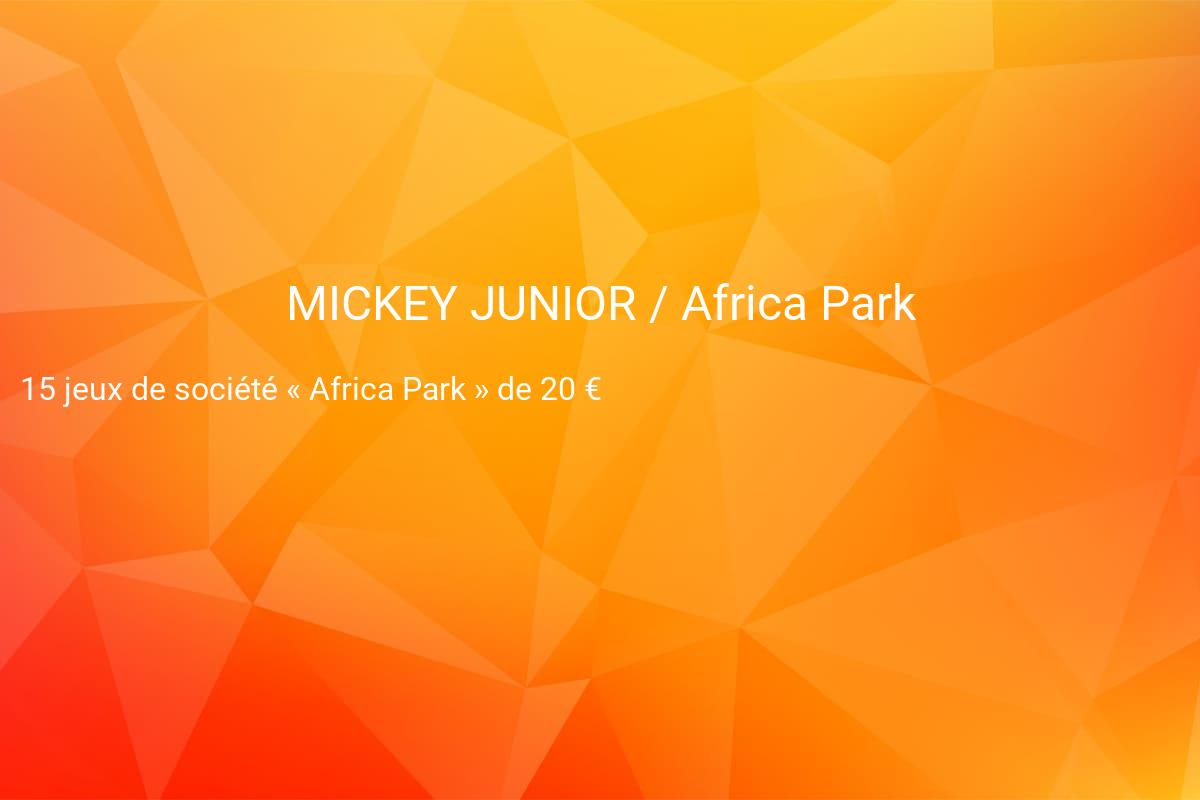 jeux concours MICKEY JUNIOR