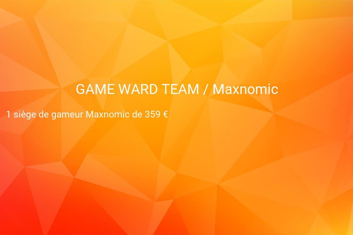 jeux concours GAME WARD TEAM