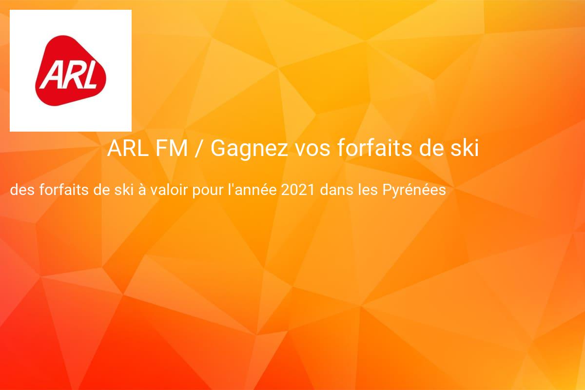 jeux concours ARL FM