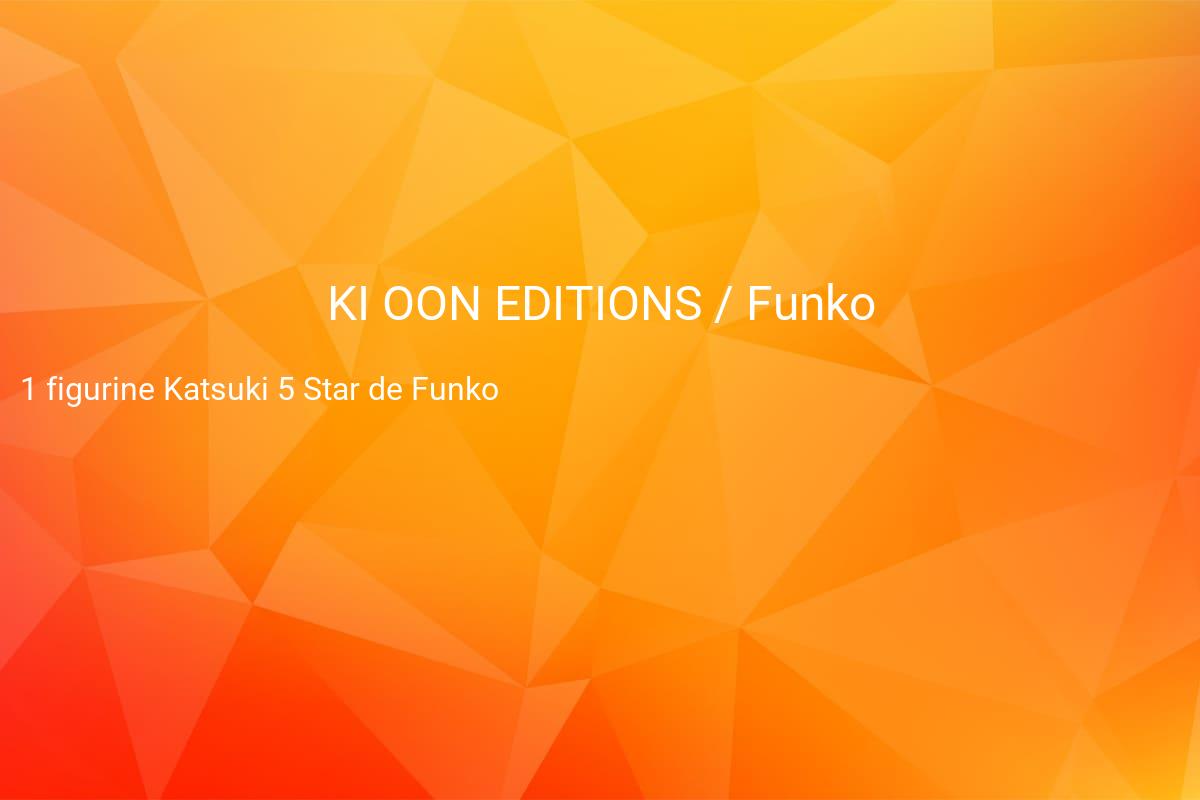 jeux concours KI OON EDITIONS
