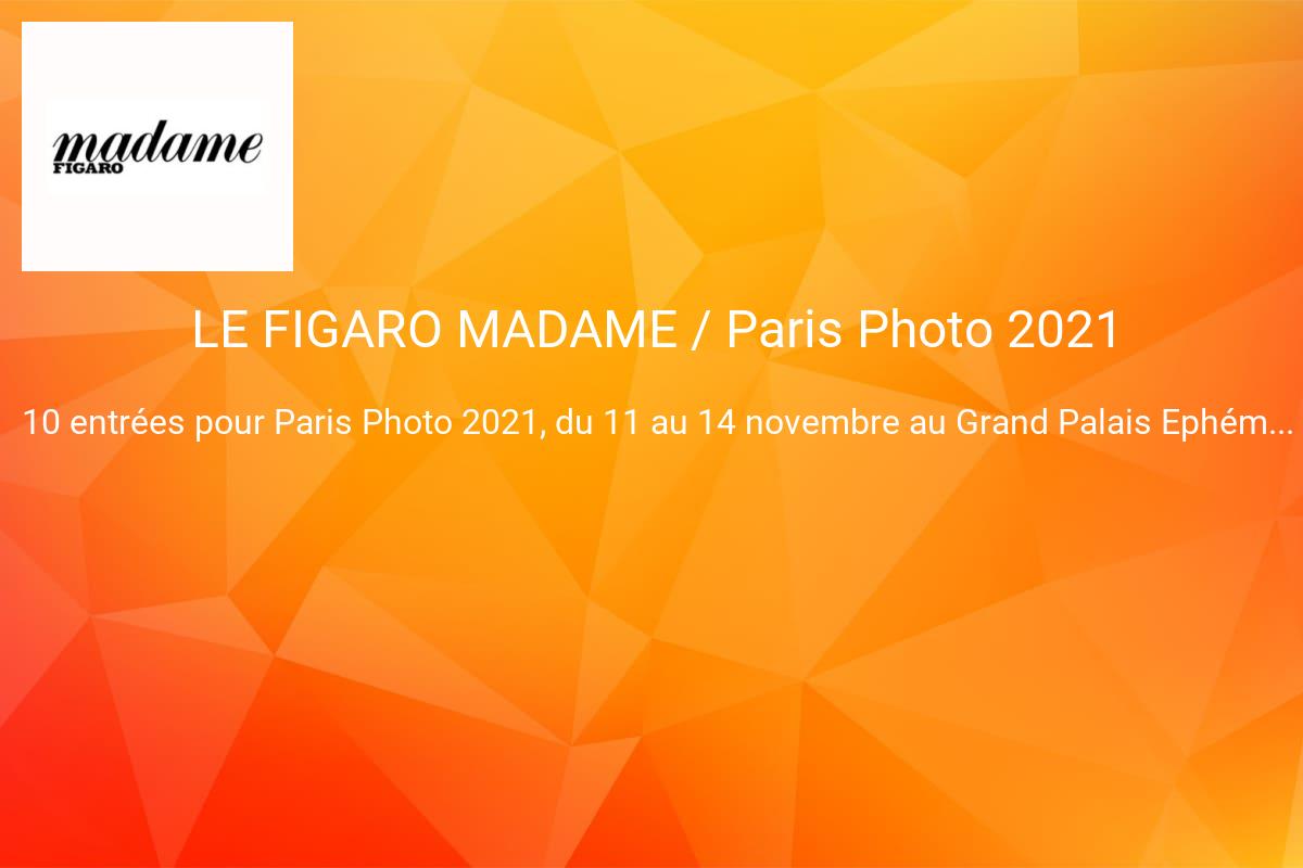 jeux concours MADAME FIGARO