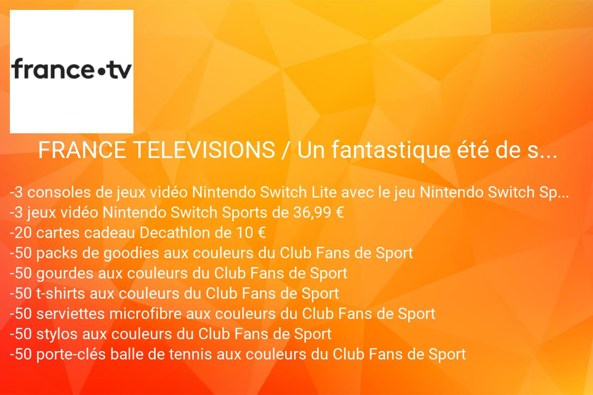 jeux concours FRANCE TELEVISIONS