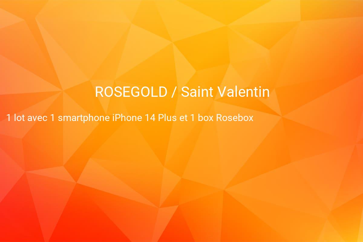 jeux concours ROSEGOLD