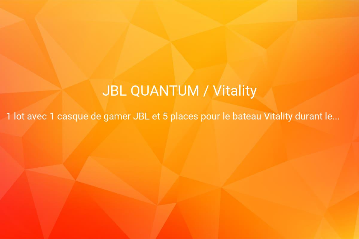 jeux concours JBL QUANTUM