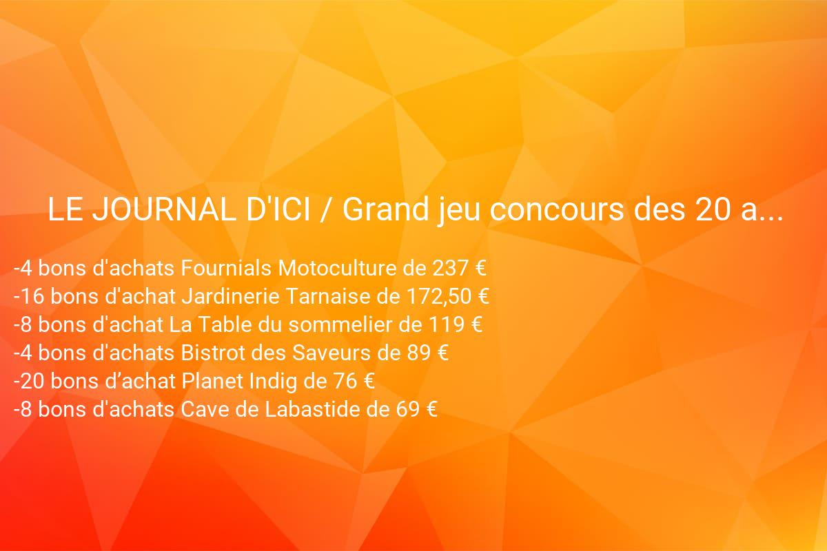 jeux concours LE JOURNAL D'ICI