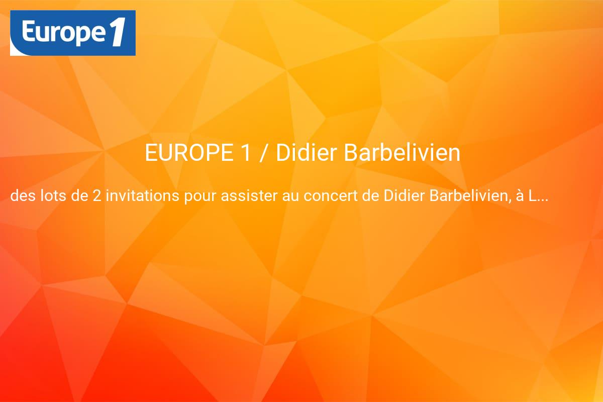 jeux concours EUROPE 1