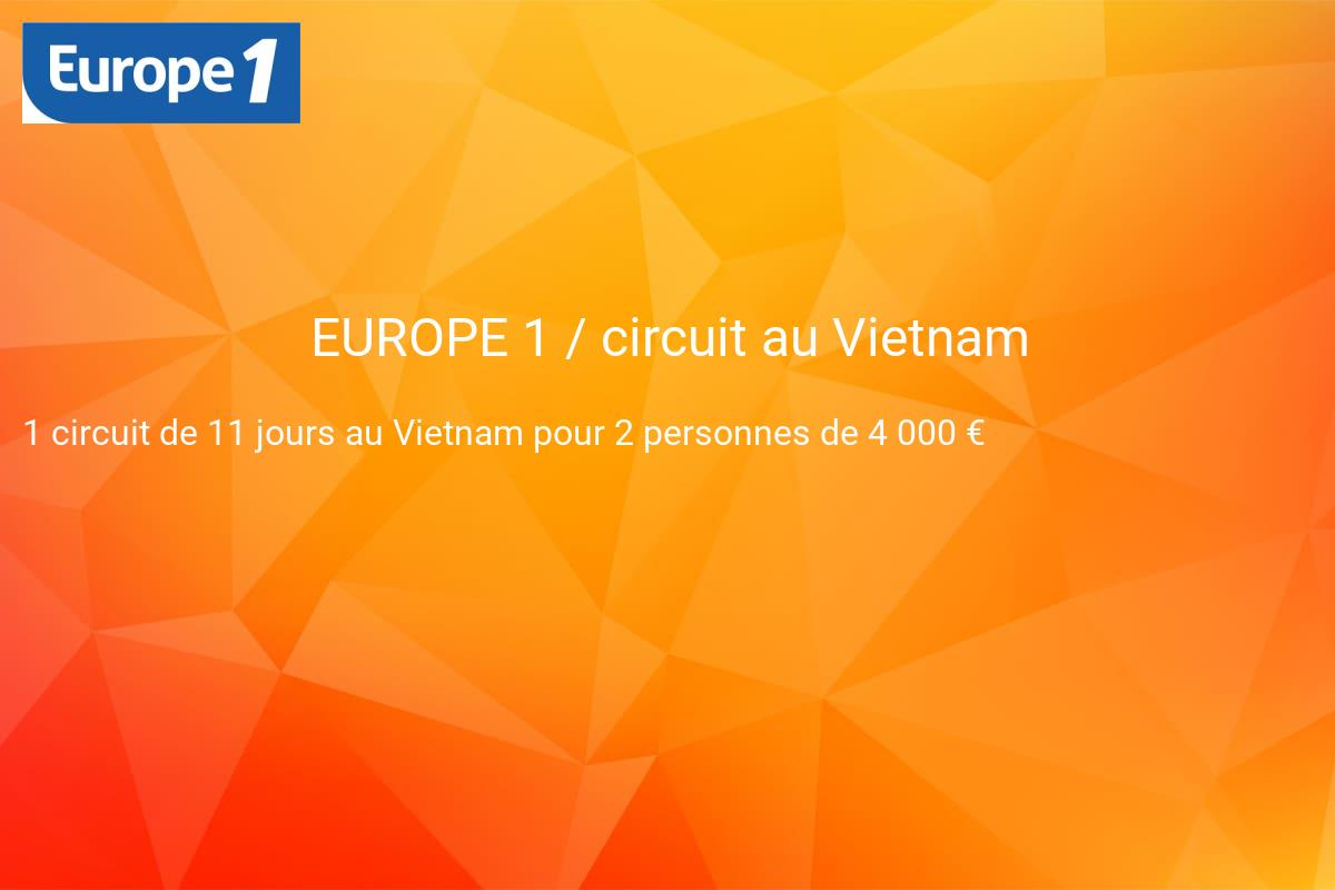 jeux concours EUROPE 1