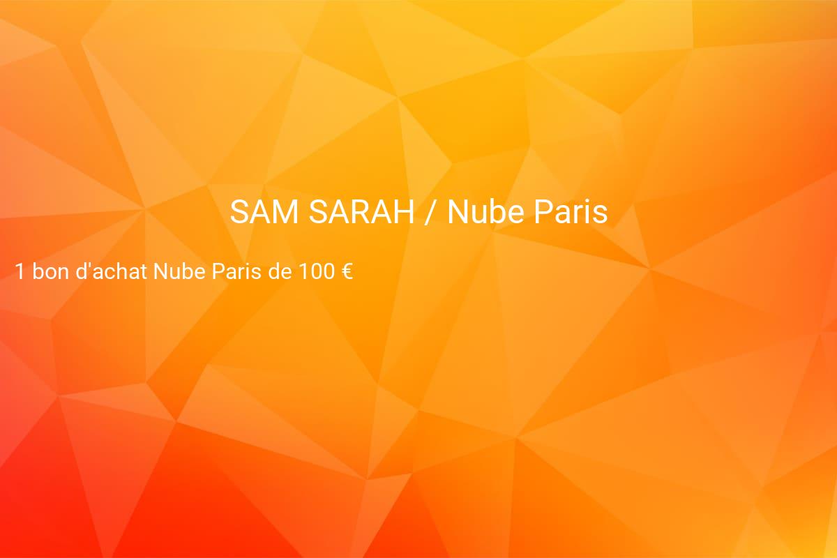 jeux concours SAM SARAH