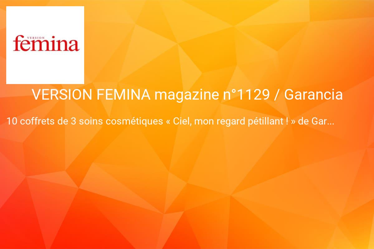 jeux concours VERSION FEMINA
