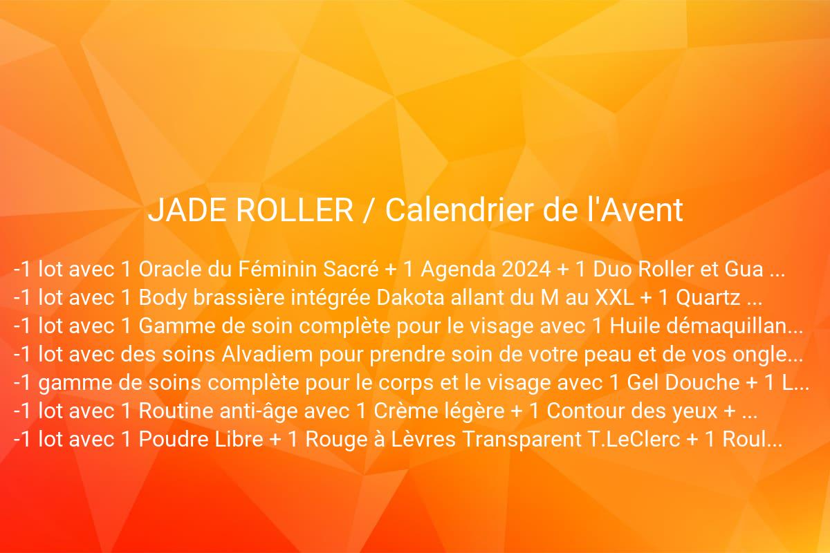 jeux concours JADE ROLLER