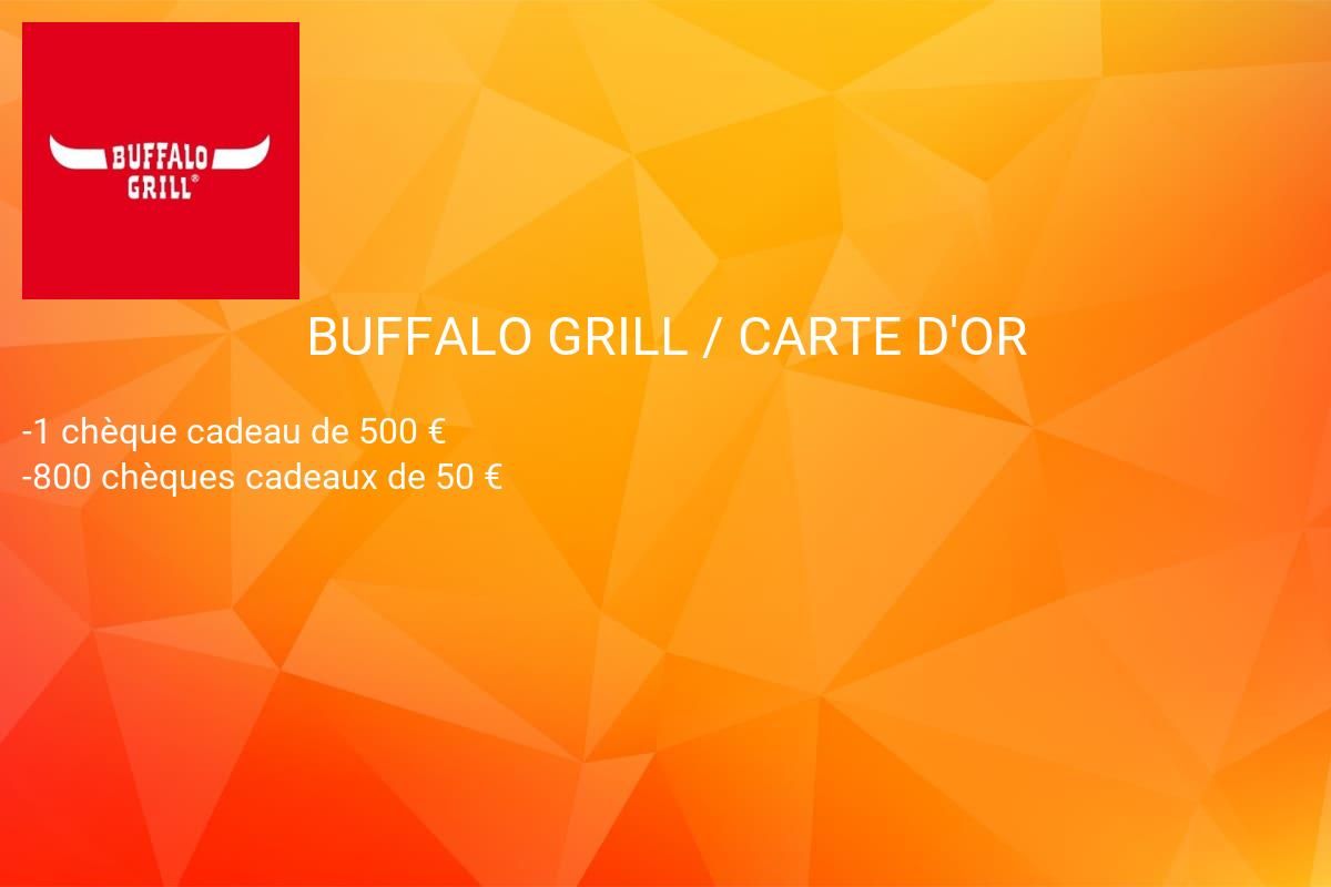 jeux concours BUFFALO GRILL