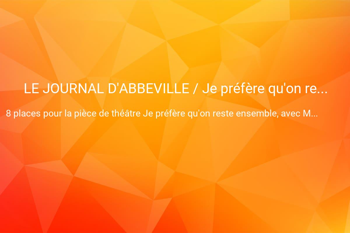jeux concours LE JOURNAL D'ABBEVILLE