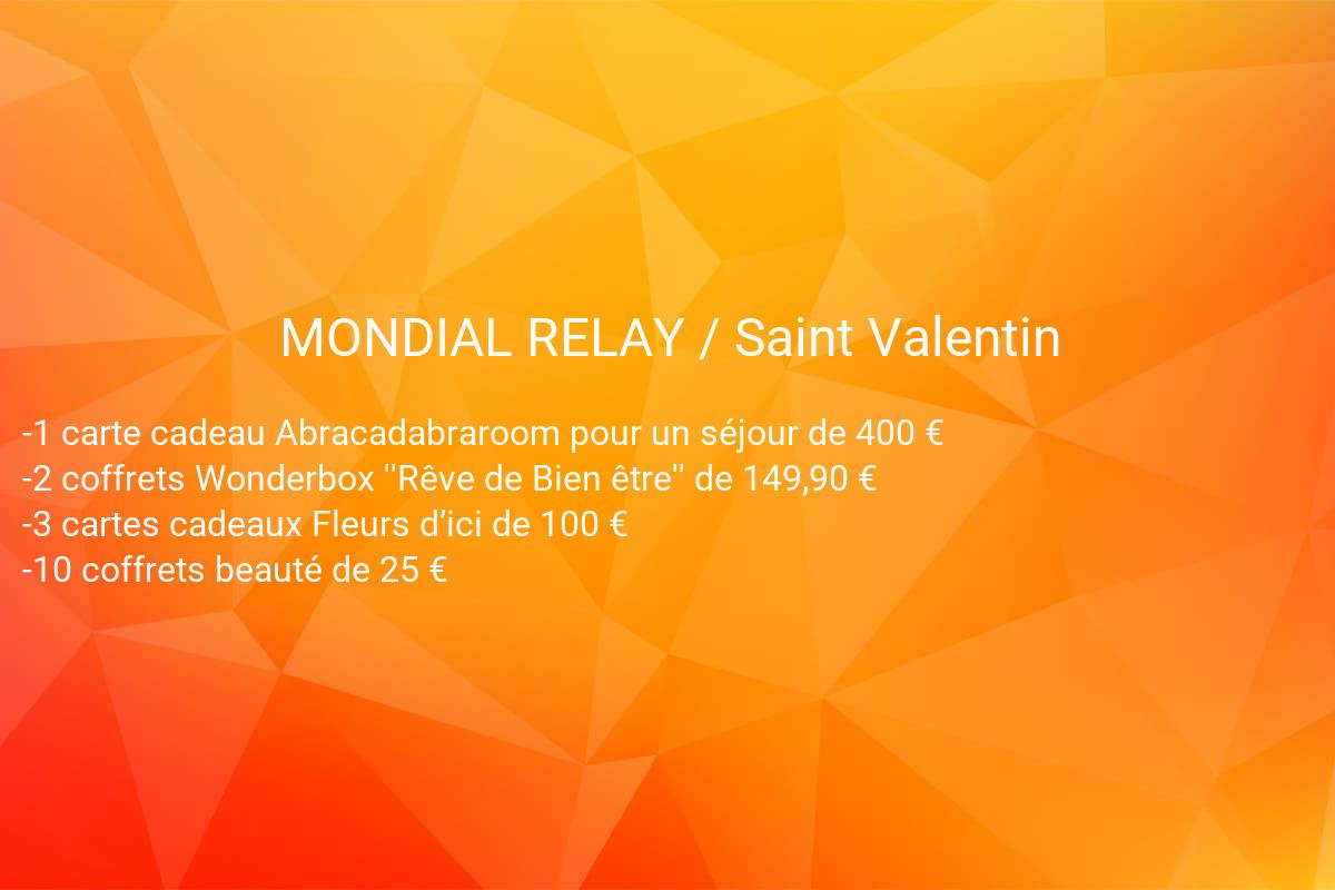 jeux concours MONDIAL RELAY