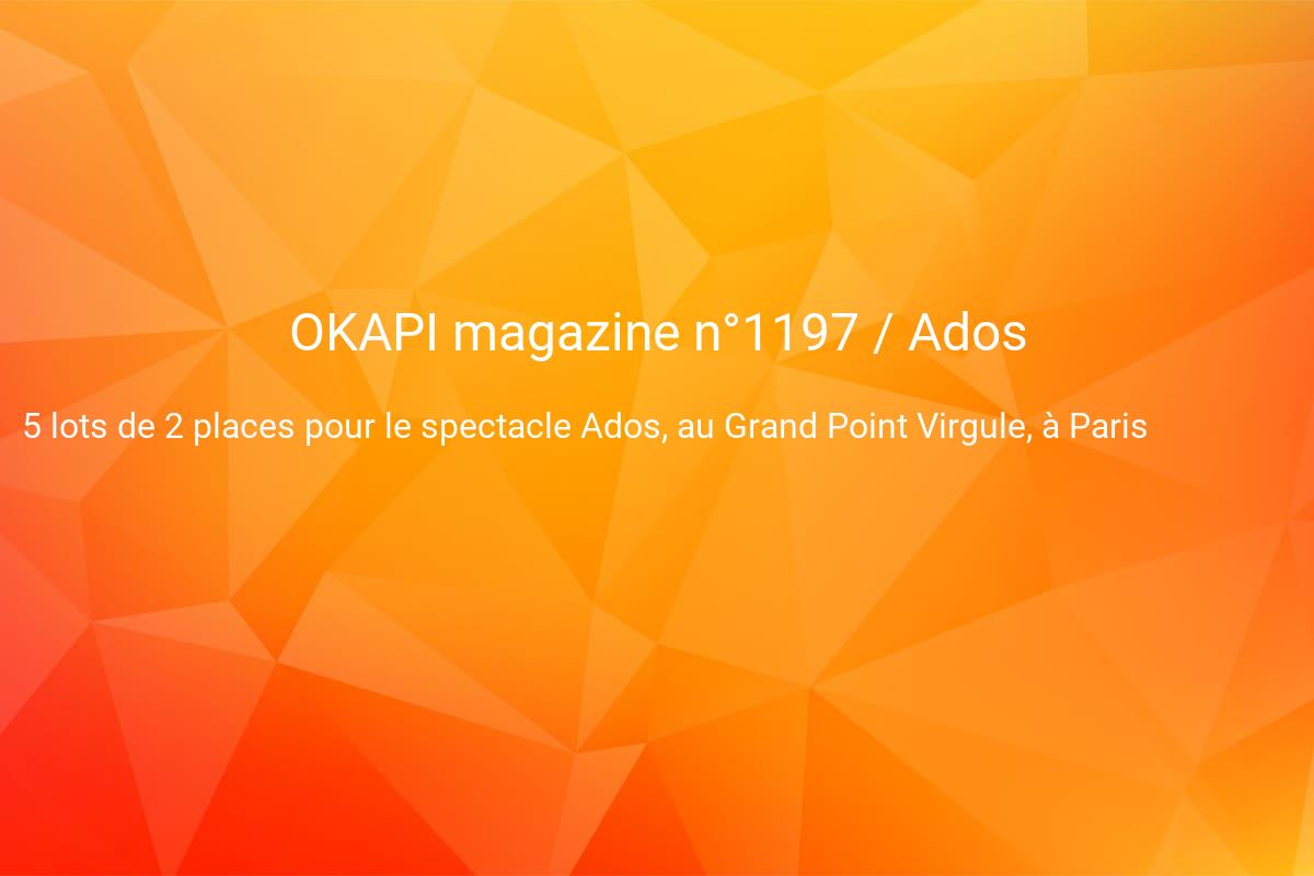 jeux concours OKAPI