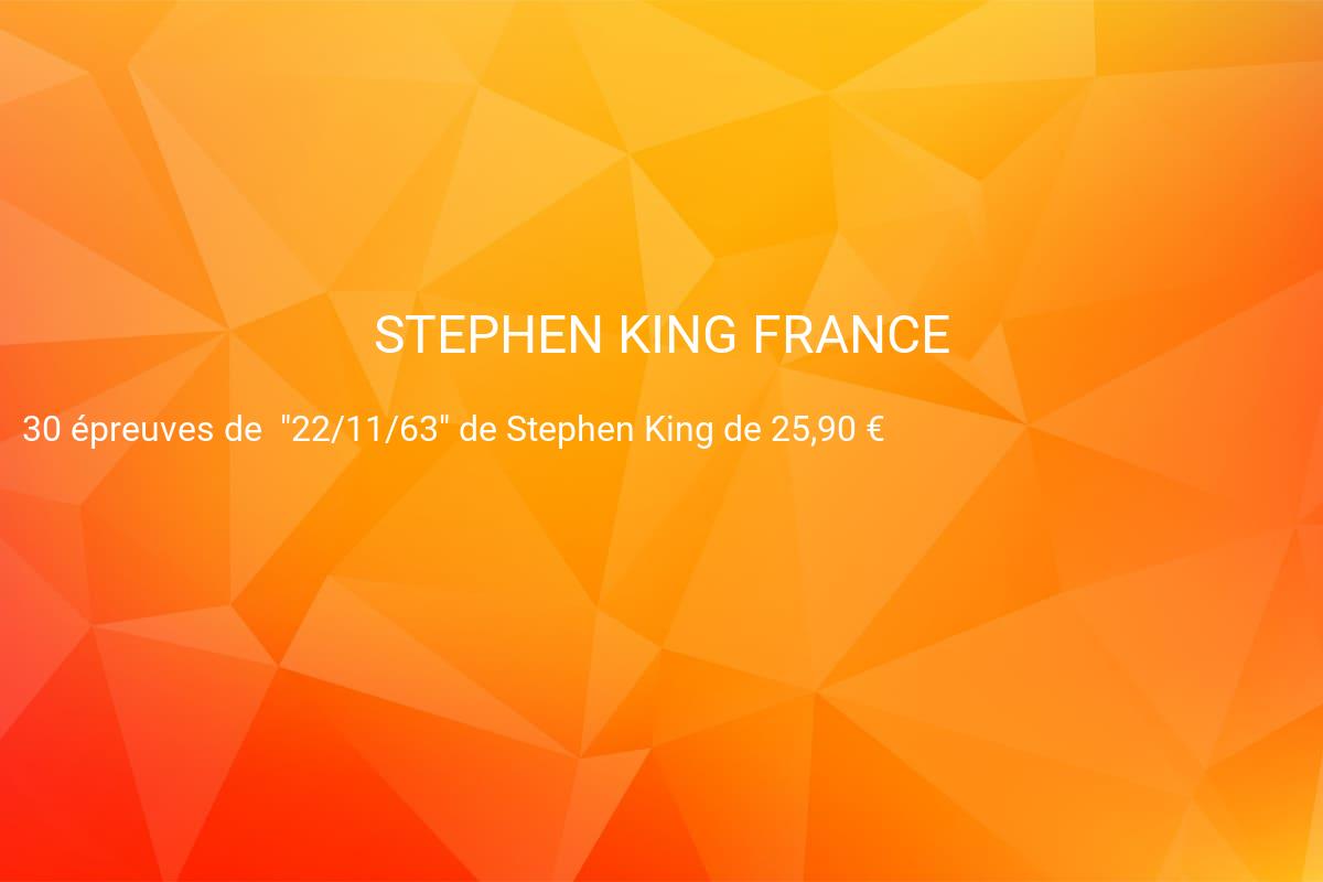 jeux concours STEPHEN KING