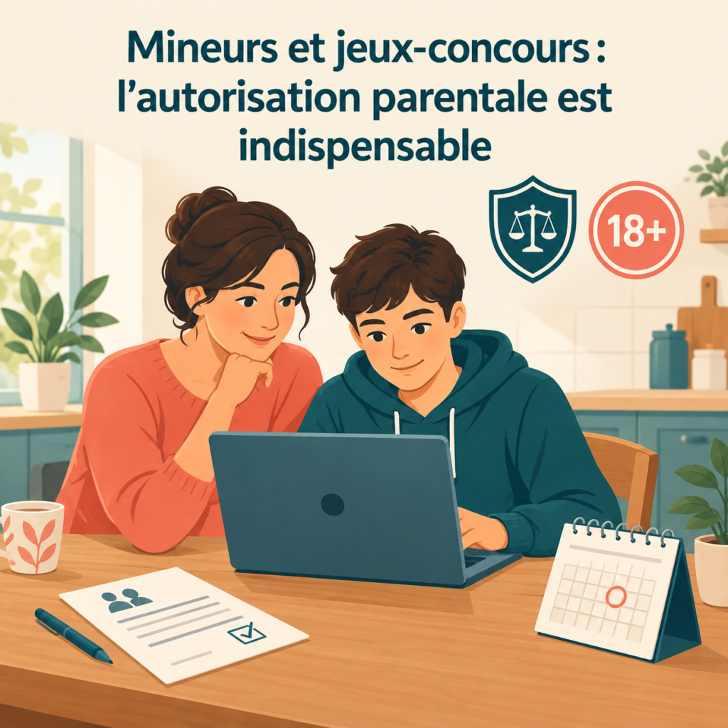 mineurs et jeux concours